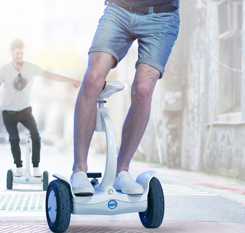 Airwheel self-balancing scooter with seat