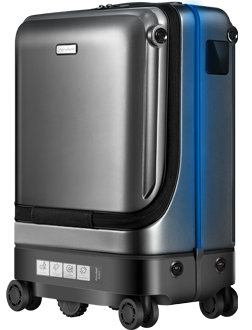 SR5 smart suitcase может автоматически следить за пользователем, избегать препятствий и зарядки электроники.